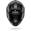SHARK Ridill 2 Gloss Molokai Black Silver Green Helmet - Moto Central