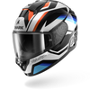 SHARK Ridill 2 Gloss Apex Black White Blue Helmet - Moto Central