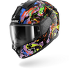 SHARK Ridill 2 Gloss Raging Beast Black Violet Yellow Helmet - Moto Central