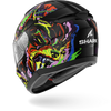 SHARK Ridill 2 Gloss Raging Beast Black Violet Yellow Helmet - Moto Central