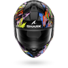 SHARK Ridill 2 Gloss Raging Beast Black Violet Yellow Helmet - Moto Central