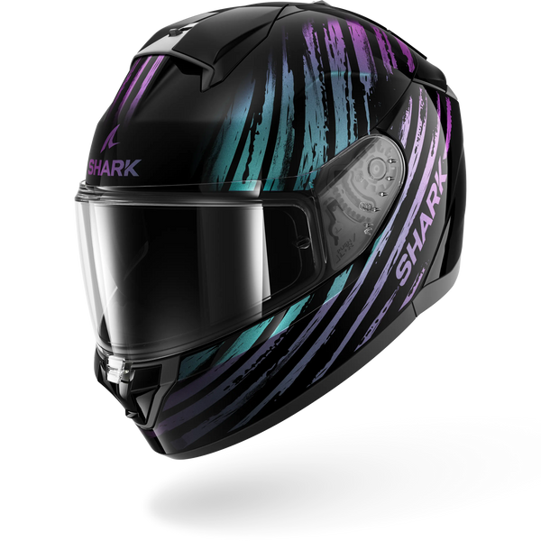 SHARK Ridill 2 Gloss Assya Black Glitter Blue Helmet - Moto Central