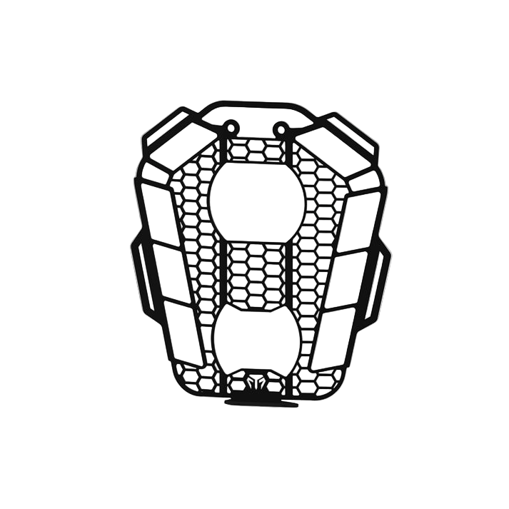 Moto Torque KTM Adventure 2025 390 250 X Headlight Guard Honeycomb (Black)