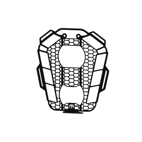 Moto Torque KTM Adventure 2025 390 250 X Headlight Guard Honeycomb (Black)