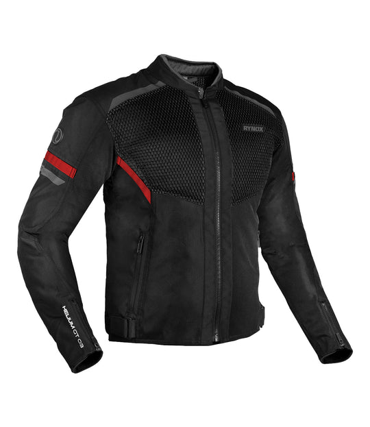 Rynox Helium GT3 Riding Jacket (Black Red)
