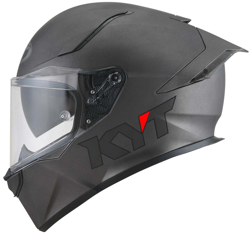 KYT R2R Pro Plain Gun Metal Matt Helmet