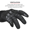 Viaterra Holeshot Short Motorcycle Riding Gloves (Black)