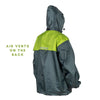 MOTOTECH Hurricane Air TourPro Waterproof Rain Over jacket (Grey Green)