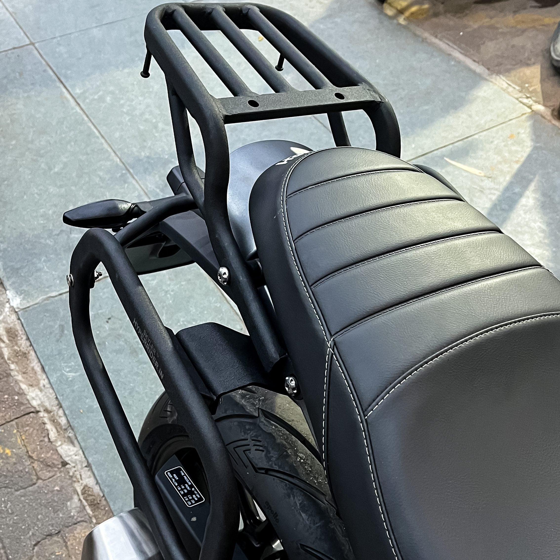 Triumph Top Box Rack Hyperrider Top Rack Type 1 for Triumph Speed 400 and Scrambler 400X (H ...
