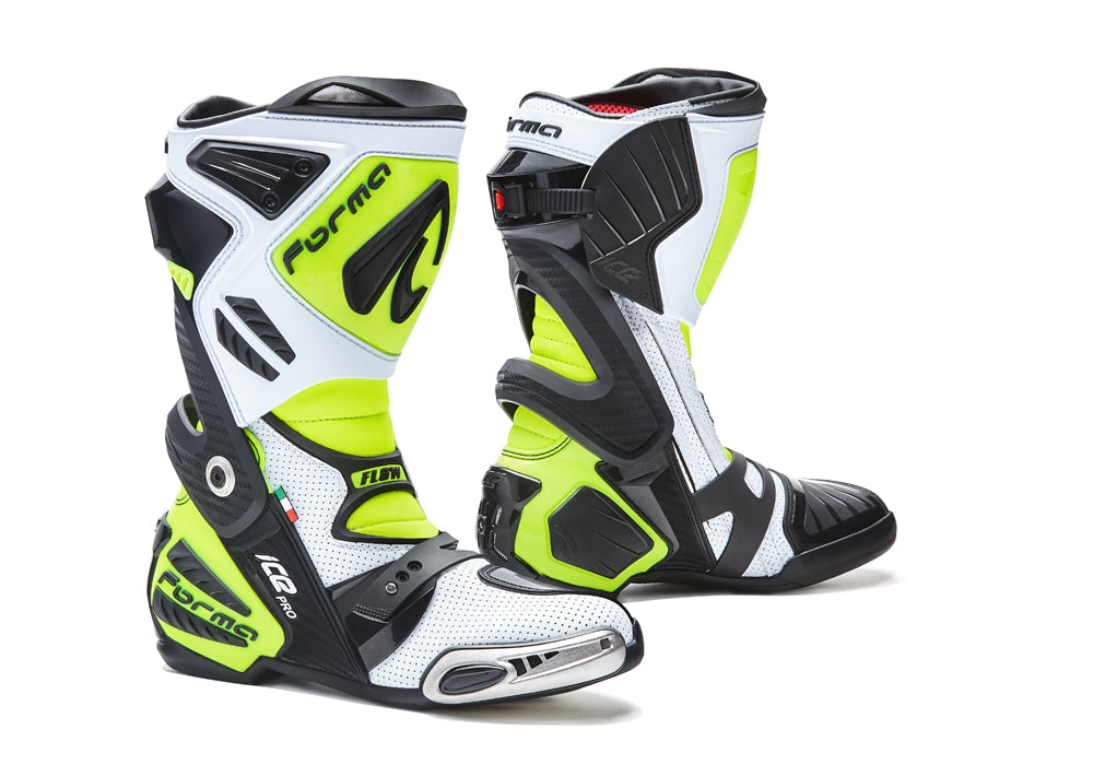 Forma Ice Pro Flow Boots (Black White Fluro Yellow)