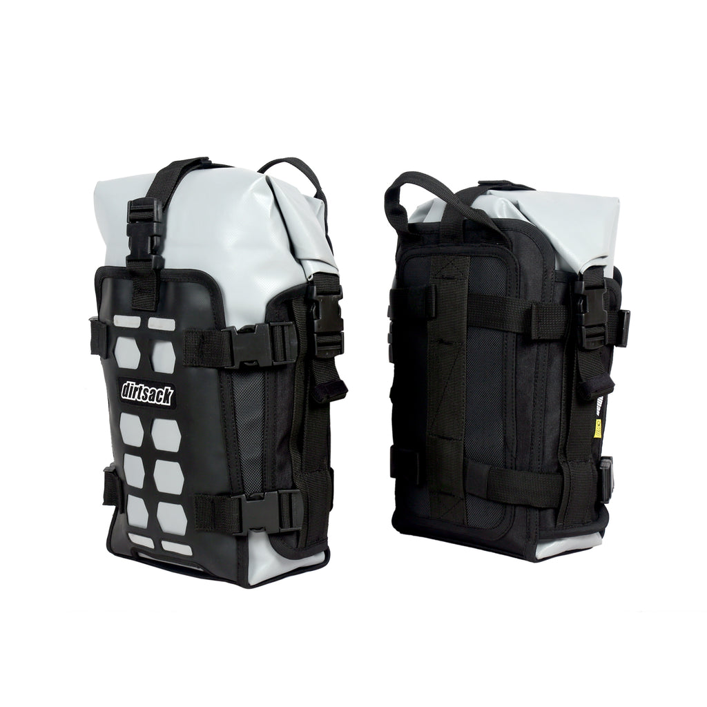 Dirtsack Frogman CS ADV Crash Bar Bags (Grey)