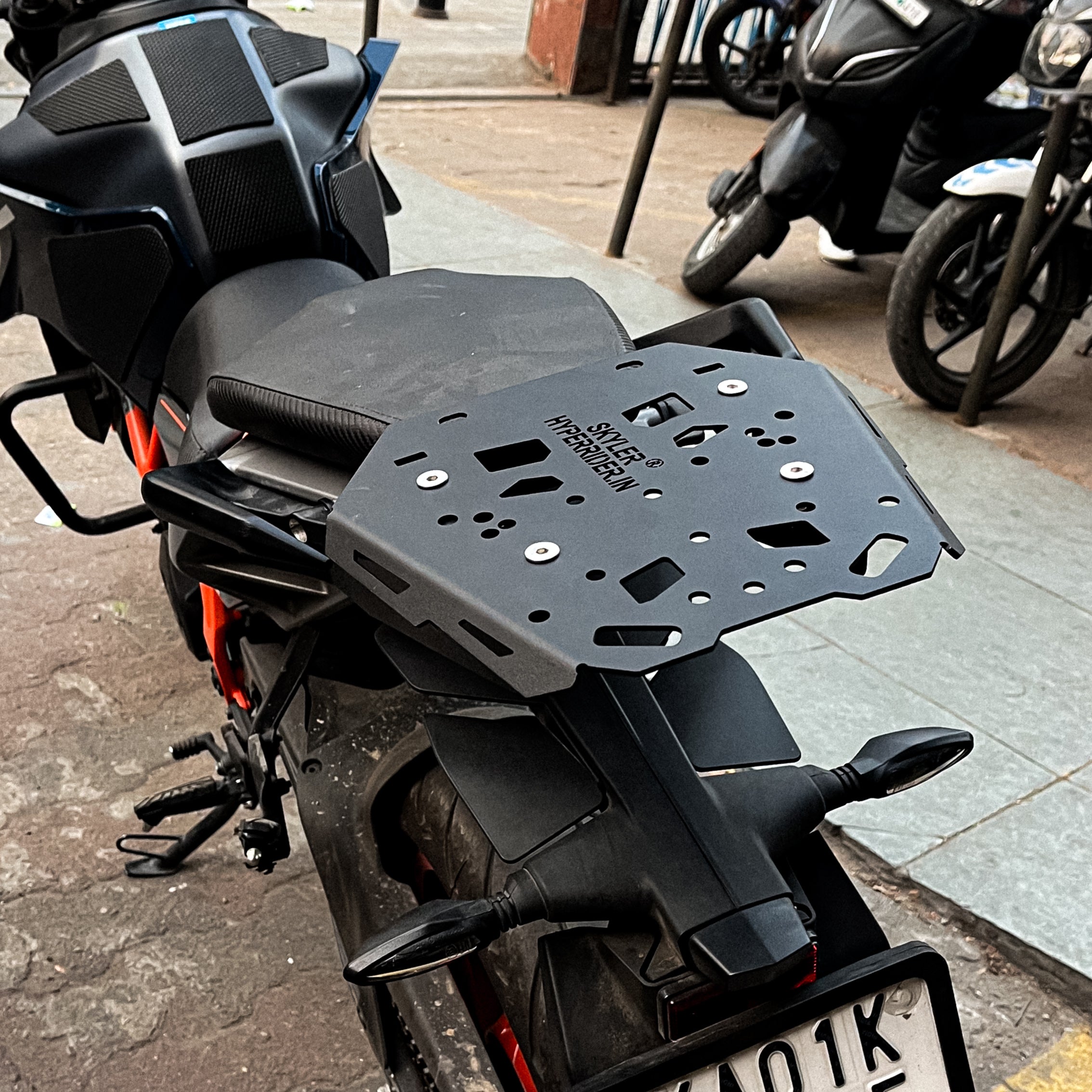 Hyperrider KTM Duke 250 390 GEN 3 Top Rack with Plate (HRKDGN3001S ...