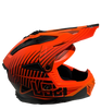 LS2 MX437 Fast II Duck Gloss Hi Viz Orange Red Helmet