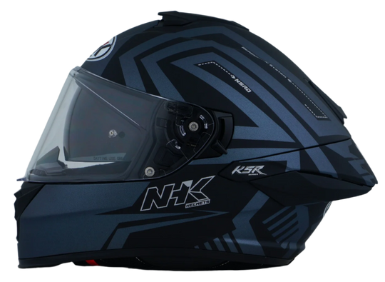 NHK K5R Iridium Matt Black Pearl Grey Helmet
