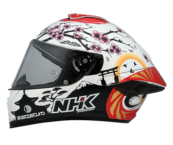 NHK K5R Alonso #12 Gloss White Helmet