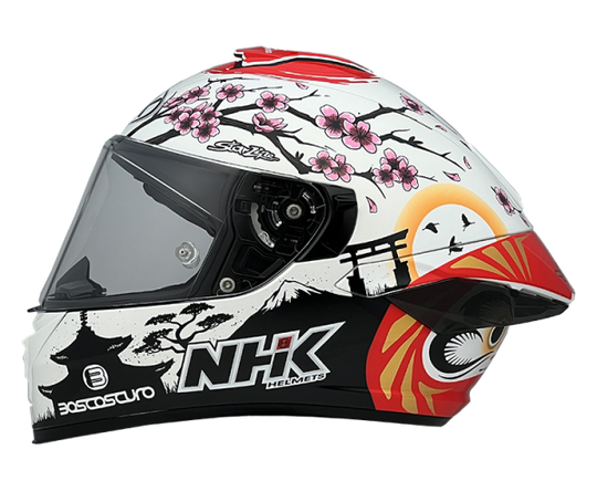 NHK K5R Alonso #12 Gloss White Helmet