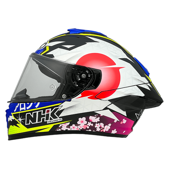 NHK K5R 2V Alonso Lopez #4 Japan Gloss Black Blue Helmet