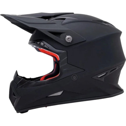 KYT MX Jumpshot Plain Gloss Black Helmet