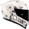 KYT Striker Tea Flower Gloss White Helmet