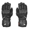 Viaterra Kruger Full Gauntlet Motorcycle Riding Gloves (Midnight Black)