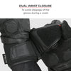 Viaterra Kruger Full Gauntlet Motorcycle Riding Gloves (Midnight Black)