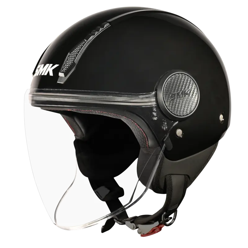 SMK Laminar Solid Gloss Black (GL200) Helmet