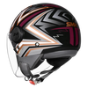 SMK Laminar Starz Gloss Black Orange Grey (GL276) Helmet