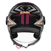 SMK Laminar Starz Gloss Black Orange Grey (GL276) Helmet