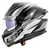 LS2 Stream II Bolt Black White Matt Helmet (D Ring)