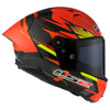 LS2 FF805 THUNDER Carbon GP Aero Fire Gloss Red Black Helmet