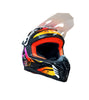 LS2 MX437 Fast II Wash Gloss White Black Helmet