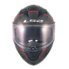 LS2 FF320 Stream Evo Sche Black Gray Gloss Helmet (D Ring)
