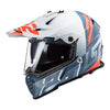 LS2 MX436 Pioneer Evo Evolve Gloss White Cobalt Blue Helmet