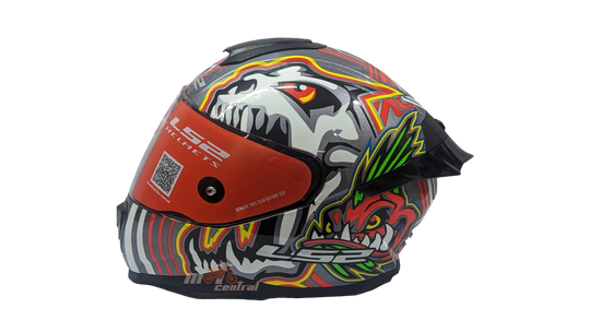 LS2 FF802 Flash Growl Grey Gloss (Glow) Helmet