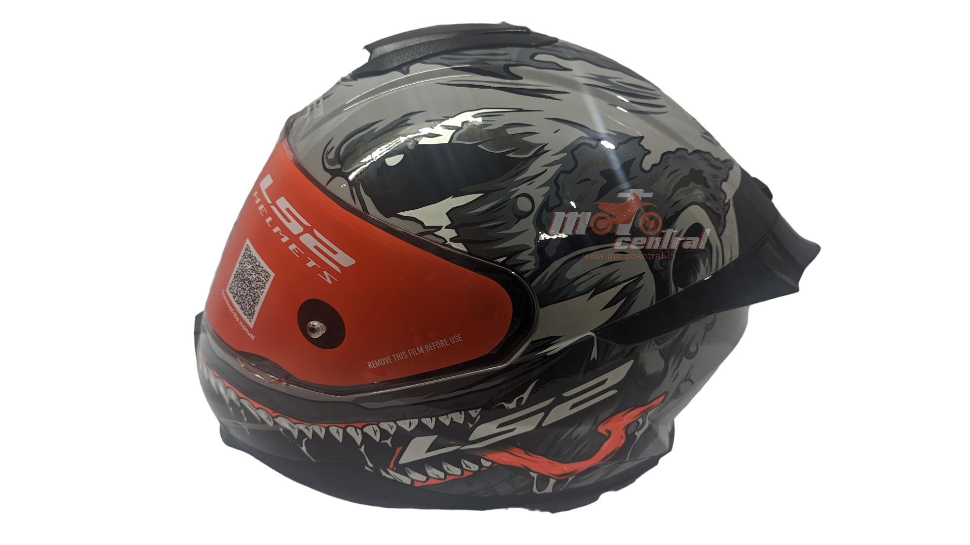 LS2 FF802 Flash Monster Black Grey Gloss Helmet– Moto Central
