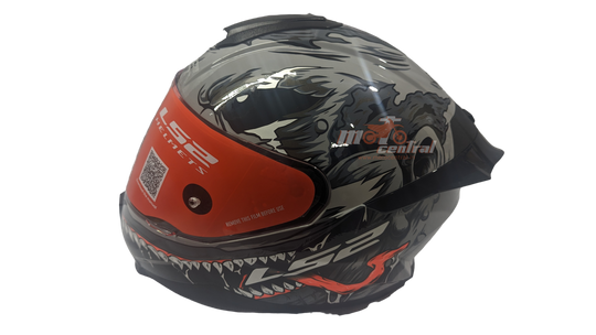 LS2 FF802 Flash Monster Black Grey Gloss Helmet