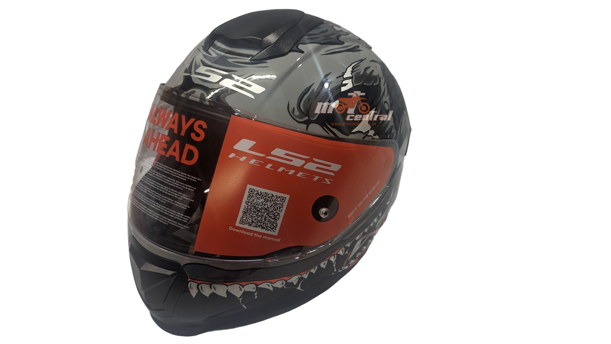LS2 FF802 Flash Monster Black Grey Gloss Helmet– Moto Central