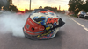 LS2 FF802 Flash Monster White Red Gloss Helmet