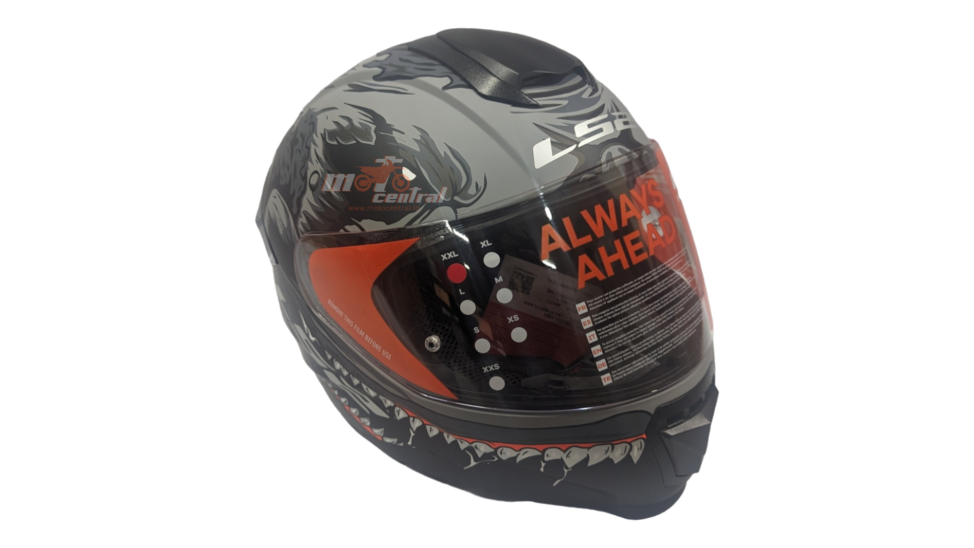 LS2 FF802 Flash Monster Black Grey Matt Helmet– Moto Central