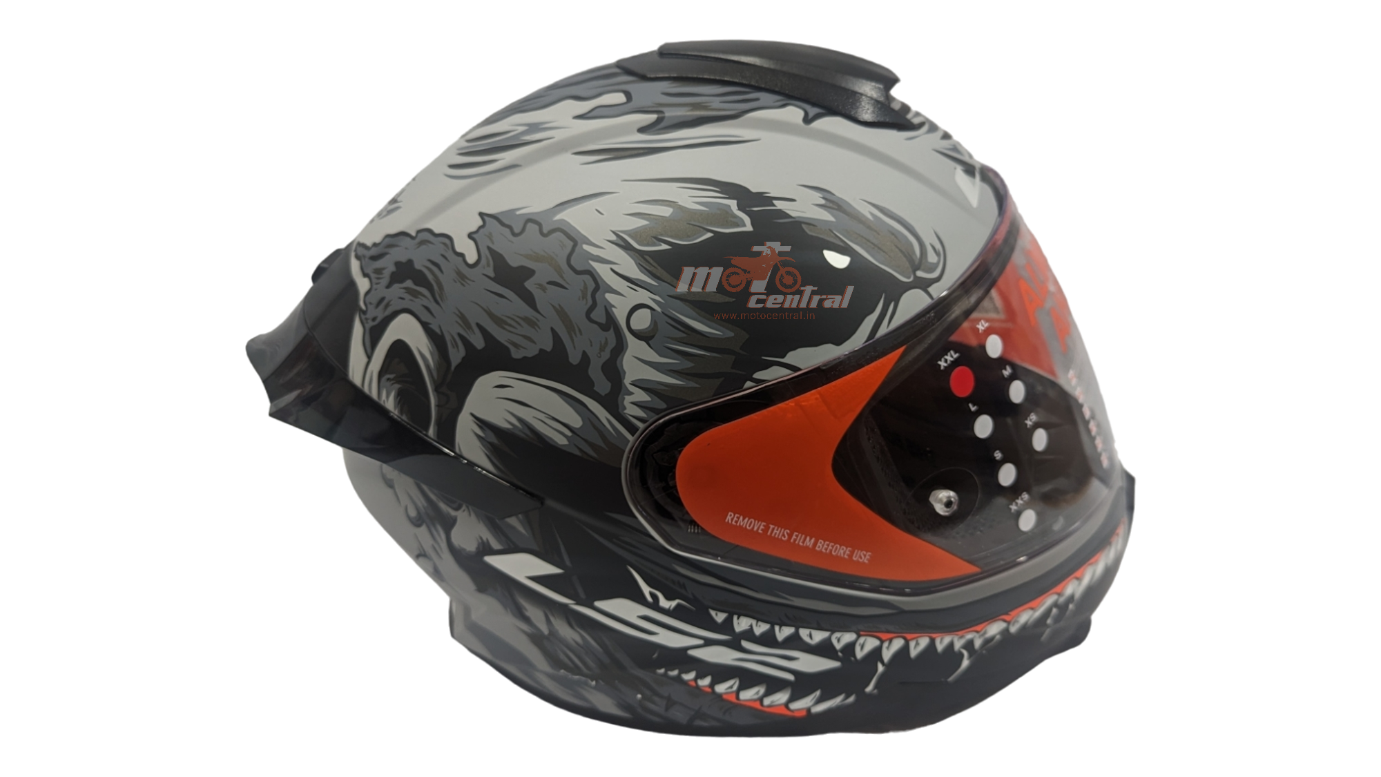 LS2 FF802 Flash Monster Black Grey Matt Helmet– Moto Central