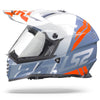 LS2 MX436 Pioneer Evo Evolve Gloss White Cobalt Blue Helmet