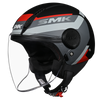 SMK Laminar Kentro Gloss Black Grey Red (GL263) Helmet