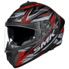 SMK Typhoon Rival Gloss Black Grey Red (GL263) Helmet