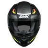 SMK Stellar Sports Flight Gloss Black Grey Yellow (GL264) Helmet