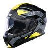 SMK Gullwing Navigator Black Grey Yellow Matt (MA264) Helmet