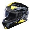 SMK Gullwing Navigator Black Grey Yellow Gloss (GL264) Helmet