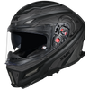 SMK Agnar Cyborg Gloss Black Grey (GL266) Helmet