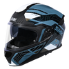 SMK Gullwing Navigator Blue White Gloss (GL551) Helmet