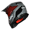 SMK Allterra Maverix Grey Red Black Gloss (GL632) Helmet