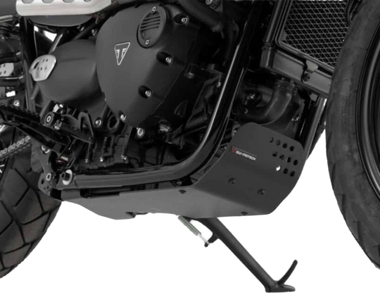 SW Motech Sump Guard for Triumph Street Twin Bonneville T120 Thruxton 1200 Speed Twin Black (MSS.11.667.10001/B)